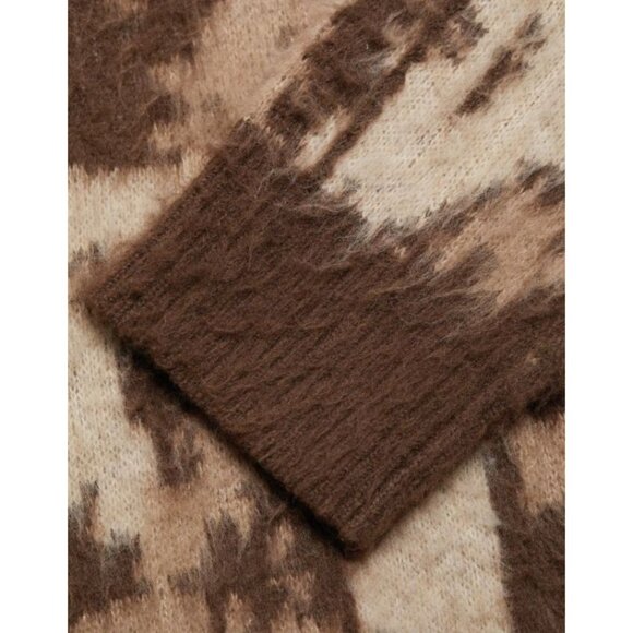 Helmut Lang $450 Jacquard Crewneck Sweater Pullover Knit Size XXL Men's - Picture 4 of 7